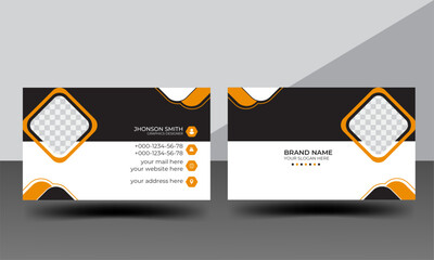modern and professional  minimal business card design.