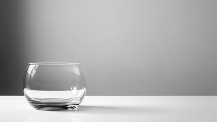 An image of glass with water illustration for background presentation template. Ai generative 