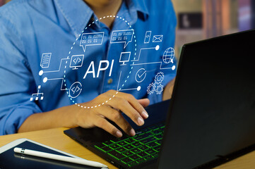 The API  (application programming interface) provides the interface for communication between...