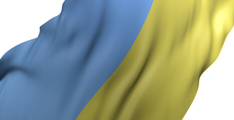Pride in Dimension: Mesmerizing 3D Ukraine Flag Illustration