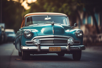 Vintage Charms: Nostalgic Cars in Classic Settings with Vintage Lens