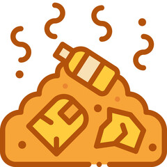 garbage two tone icon