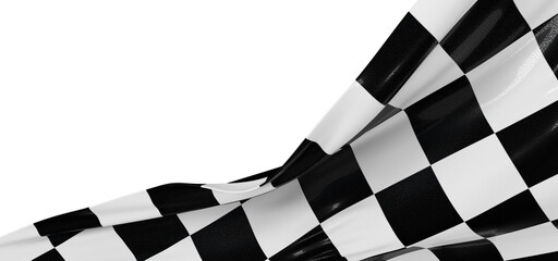 Obraz premium finish flag digital 3d race