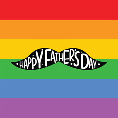 Happy Father’s Day lettering stock illustration vector