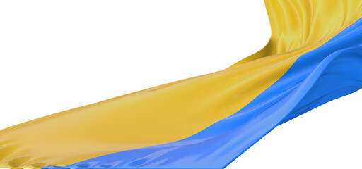 Visual Brilliance: Mesmerizing 3D Ukraine Flag Illustration