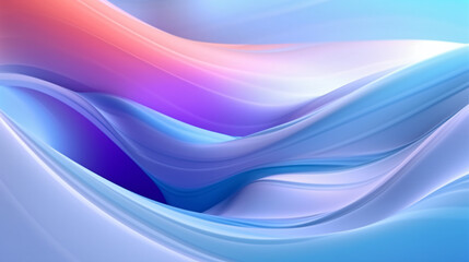 Fototapeta na wymiar Colorful wavy background with soft color. Generative AI