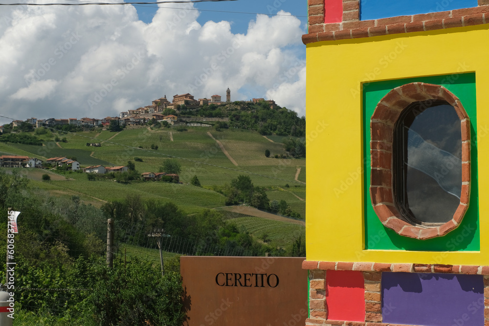 Canvas Prints Il borgo di La Morra in provincia di Cuneo, Piemonte, Italia.