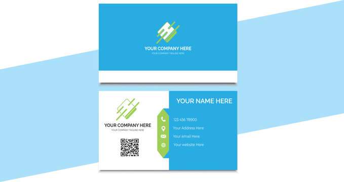  Business Card, Creative card and modern business card Vector illustration business card design template