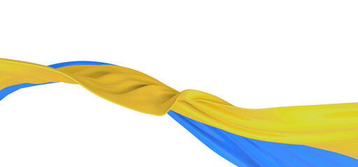 Visual Brilliance: Mesmerizing 3D Ukraine Flag Illustration