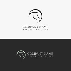 An Elegant Horse Logo Depicting Gracefulness.