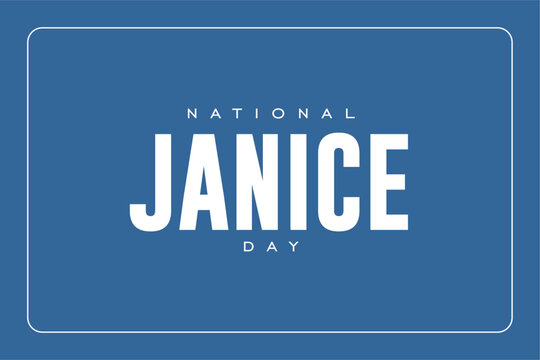 Janice day background template Holiday concept