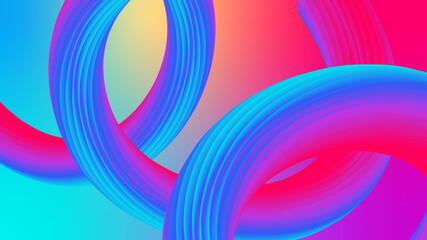 Art & Illustration3d Wave. Vibrant Background. Fluid Colors. Wave Pattern. Summer Poster. Color Gradient. Flow Shape. Abstract Cover. Summer Colors. Vector Illustration. Fluid Flow.