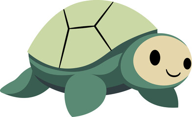 Cartoon cute turtle