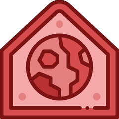 greenhouse effect two tone icon