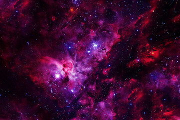Bright space nebula. Elements of this image furnishing NASA.