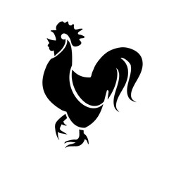  rooster isolated on white background © KR Studio