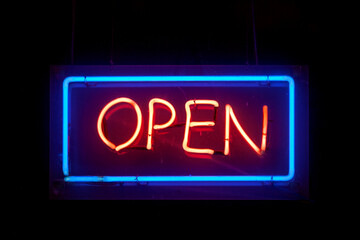 Open - Neon light