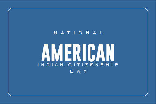 American Indian Citizenship Day background template Holiday concept
