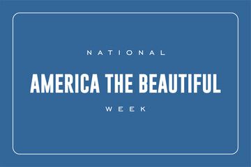 America The Beautiful week background template Holiday concept