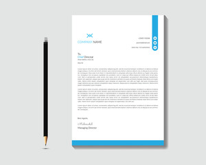 Creative abstract letterhead degsin. Professional business letterhead, newsletter magazine poster brochure design.