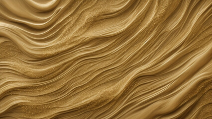 Fototapeta premium Brown gold powder quicksand ground, mysterious concept