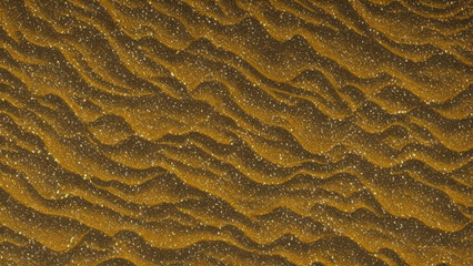 Brown gold powder quicksand ground, mysterious concept