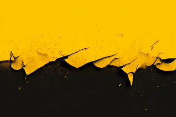 A yellow and black background with a black background that says'broken '