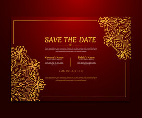 Creative and Beautiful Floral Mandala Wedding Invitation Luxury Card Collection