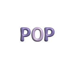 pop text
