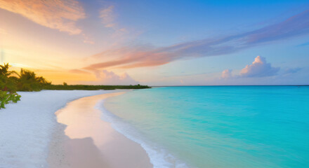 Fototapeta na wymiar Bahamas Sunset 🌅 Beach 
