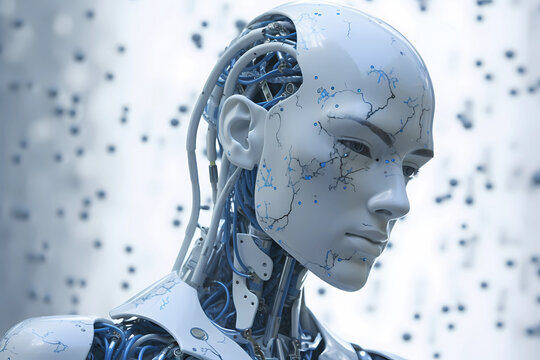image of a futuristic humanoid robot, futuristic, technological, intelligent, human-like, innovative