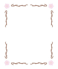Sakura rectangle frame type 4