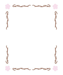 Sakura rectangle frame type 5