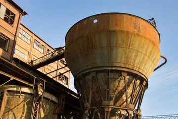 Industrial machinery, Dolní oblast Vítkovice, Ostrava, the Czech Republic, February 2023