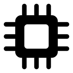 Obraz premium Microchip Icon