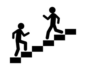 ikona człowieka na schodach - 606867902