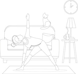 Yoga Pose Vector Graphic