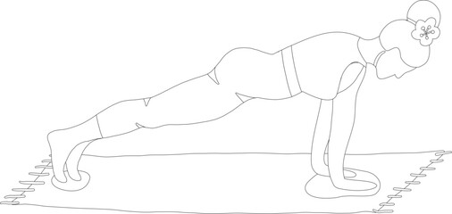 Yoga Pose Vector Graphic