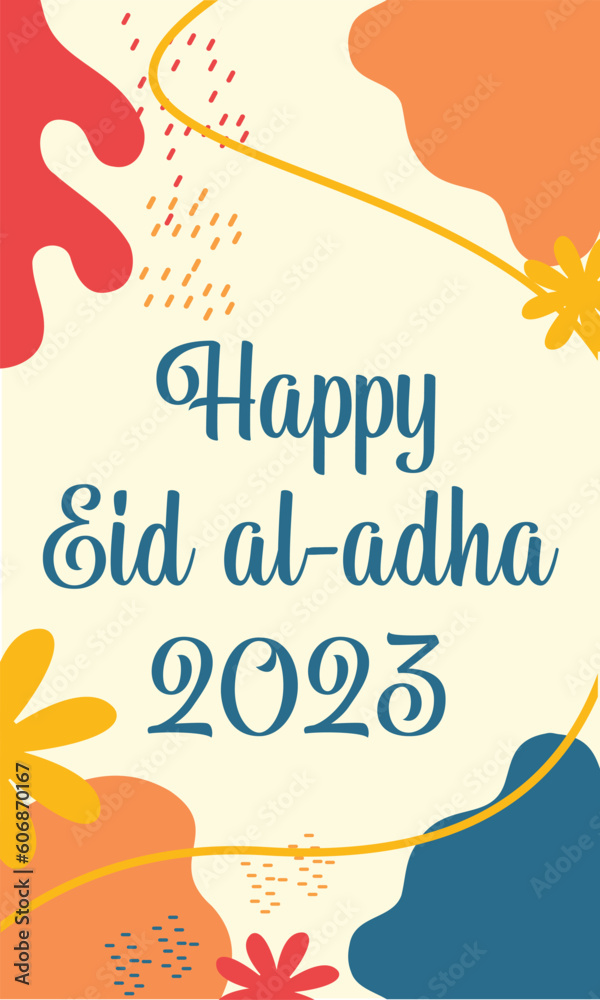 Canvas Prints illustration vector design of Background  Eid al adha event. 