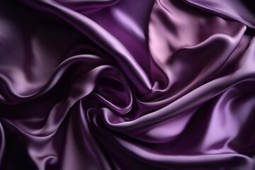 Purple silk satin background, Generative ai