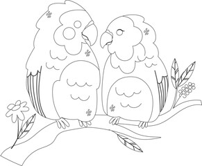 Cartoon bird animal vector graphic