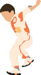 Boy jumping 1 Vector Illustration