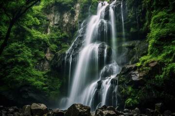 Awe-Inspiring Waterfall - Generative AI