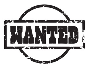 Runder Stempel Wanted - obrazy, fototapety, plakaty