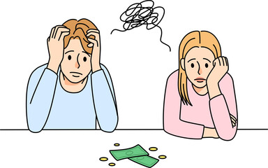 Unhappy family out of money savings