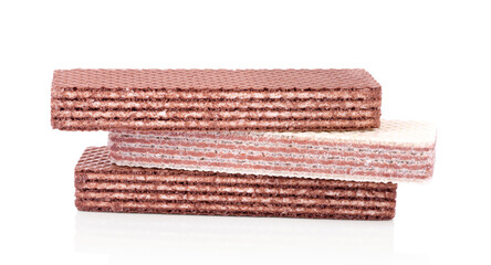 waffles on a white background