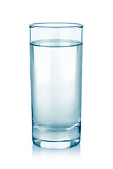 water glass isolated on white