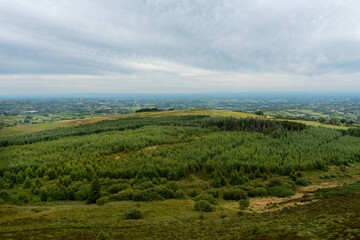 Fototapeta na wymiar Aerial view countryside landscape, Northern Ireland