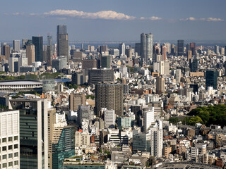 新宿の高層ビルからの展望　東京都