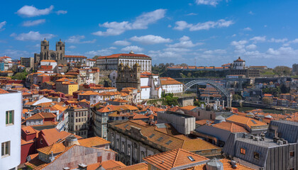 Vista da Ponte D. Luís I, no Porto